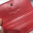 Dior Mini Lady Dior Wallet In Red Patent Leather