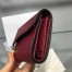 Dior Mini Saddle Tri-Fold Wallet In Scarlet Red Calfskin