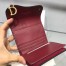 Dior Mini Saddle Tri-Fold Wallet In Scarlet Red Calfskin