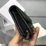 Dior Mini Saddle Tri-Fold Wallet In Black Calfskin