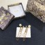 Dior Tribales CD Earrings In Antique Gold-Finish Metal and Pearls