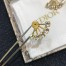 Dior Petit CD Earrings In Gold Metal Crystals and Pearl