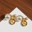 Dior Tribales Earrings in Metal and White Pearls and Multicolor Crystals