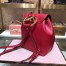 Fendi Red Leather Logo Backpack