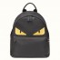 Fendi Large Bag Bugs Eyes Backpack In Roman Leather