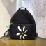 Fendi Black Large Shearling Backpack