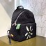 Fendi Black Large Shearling Backpack