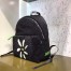 Fendi Black Large Shearling Backpack