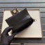 Fendi Black FF Motif Mini Baguette Bag
