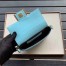 Fendi Pale Blue FF Motif Mini Baguette Bag