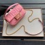 Fendi Pink FF Motif Mini Baguette Bag