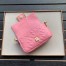 Fendi Pink FF Motif Mini Baguette Bag