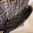 Fendi Mini Baguette Bag In FF Fabric With Black Trim