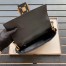 Fendi Black FF Motif Medium Baguette Bag