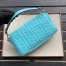 Fendi Pale Blue FF Motif Medium Baguette Bag