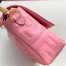 Fendi Pink FF Motif Medium Baguette Bag