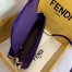 Fendi Purple Velvet FF Motif Medium Baguette Bag