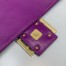 Fendi Purple FF Motif Large Baguette Bag