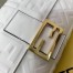 Fendi White FF Motif Large Baguette Bag