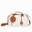 Fendi By The Way Medium Bag In Canvas With Tan Leather