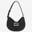 Fendi Small Croissant Hobo Bag In Black Leather