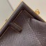 Fendi Small First Bag In Dark Brown Python Leather