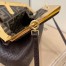 Fendi Small First Bag In Dark Brown Python Leather