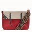 Fendi Regular Flip Tote Bag In Red Calfskin