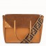 Fendi Large Flip Tote Bag In Brown Calfskin