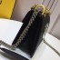 Fendi Small Kan I F Bag In Black Calfskin