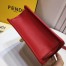 Fendi Small Kan I F Bag In Red Calfskin