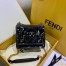 Fendi Black Small Kan I F Bag In Transparent PU