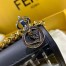 Fendi Black Small Kan I F Bag In Transparent PU