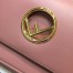 Fendi Kan I F Shoulder Bag In Pink Calfskin