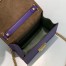 Fendi Small Kan U Bag In Purple Calfskin