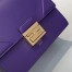 Fendi Small Kan U Bag In Purple Calfskin