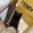 Fendi Small Kan U Bag In White Glossy Lambskin