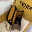 Fendi Small Kan U Bag In Beige Perforated Calf Leather