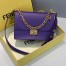 Fendi Kan U Bag In Purple Calfskin