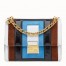 Fendi Kan U Shoulder Bag In Multicolor Leather and Suede