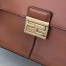 Fendi Large Kan U Bag In Brick Red Calfskin