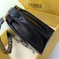 Fendi Large Kan U Bag In Black Glossy Lambskin