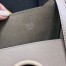 Fendi Grey Leather Logo Shopper Bag