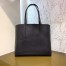 Fendi Black Leather Logo Shopper Bag