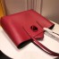 Fendi Red Leather Logo Shopper Bag