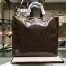 Fendi Glazed Multicolor Fabric Shopper Blue Logo Bag