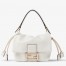 Fendi Mamma Baguette Small Bag in White Nappa Leather