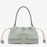 Fendi Mamma Baguette Medium Bag in Matcha Green Nappa Leather