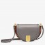 Fendi Moonlight Saddle Bag In Grey Calfskin