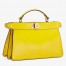 Fendi Peekaboo ISeeU East-West Bag In Yellow Nappa